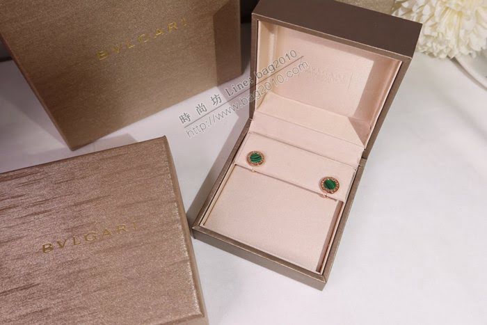 Bvlgari飾品 寶格麗內馬爾同款 S925純銀 寶格麗BVLGAR白彩貝耳釘  zgbq3197